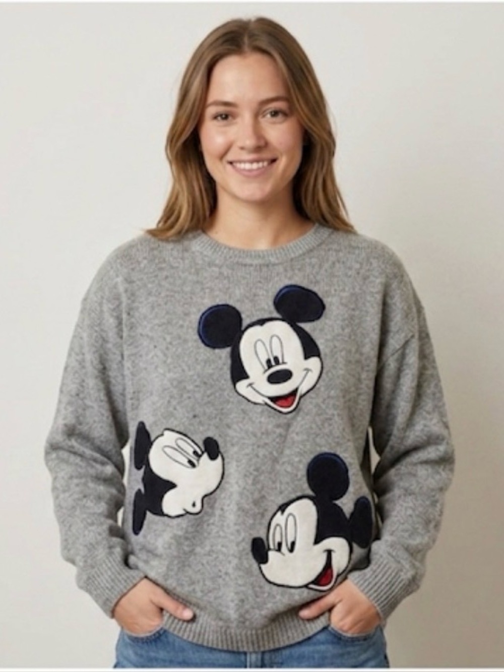 Vintage Large Mickey Mouse
Unlimited Jerry Leigh Knit
Sweater Large Ramie Cotton